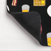 Tapis De Souris Caricature Bacon, Oeufs et gaufres (Coin)