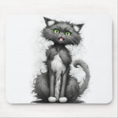 Tapis De Souris Caricature Crazy Cat (Devant)