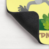 Tapis De Souris Caricature de bande de gibbon joyeux (Coin)