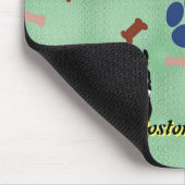 Tapis De Souris Caricature de Boston Terrier (Coin)