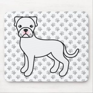 Tapis De Souris Caricature de chien de boîte blanche illustrations