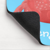 Tapis De Souris Caricature de crabe rouge cuite (Coin)