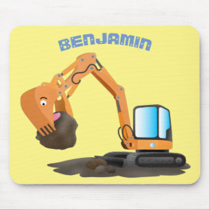 Tapis De Souris Caricature de la pelle orange