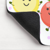 Tapis De Souris Caricature de tomates cerises mûres (Coin)