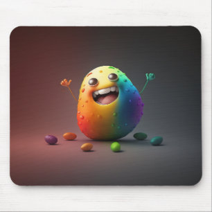 Tapis De Souris Caricature joyeux de pomme de terre Cute Happy