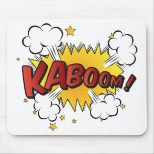 Tapis De Souris Caricature Kaboom ! Splat