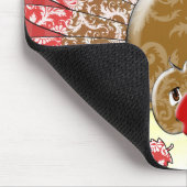 Tapis De Souris Caricature mignonne Thanksgiving Turquie (Coin)