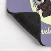 Tapis De Souris Caricature Ninja Katana de Ninja Ninja (Coin)