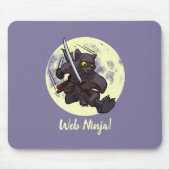 Tapis De Souris Caricature Ninja Katana de Ninja Ninja (Devant)