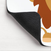 Tapis De Souris Caricature paisible mignonne Lion Mousepad (Coin)
