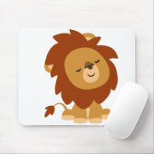 Tapis De Souris Caricature paisible mignonne Lion Mousepad (Avec souris)