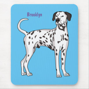 Tapis De Souris Caricature pour chien dalmate
