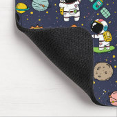 Tapis De Souris Caricature spatiale astronaute (Coin)