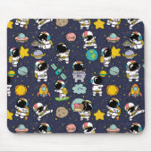 Tapis De Souris Caricature spatiale astronaute (Devant)