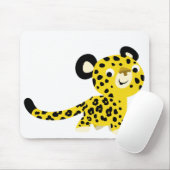 Tapis De Souris Caricature sympa Leopard Mousepad (Avec souris)