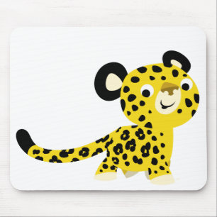 Tapis De Souris Caricature sympa Leopard Mousepad