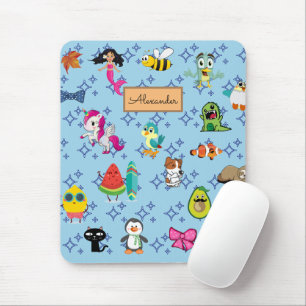 Tapis De Souris Caricatures scintillent mignons dessins animés pou