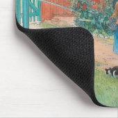 Tapis De Souris Carl Larsson - Brita Avec Chat (Coin)