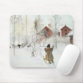 Tapis De Souris Carl Larsson - cour et la Chambre de lavage (Avec souris)