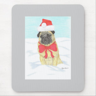 Tapis De Souris Carlin à neige Mousepad