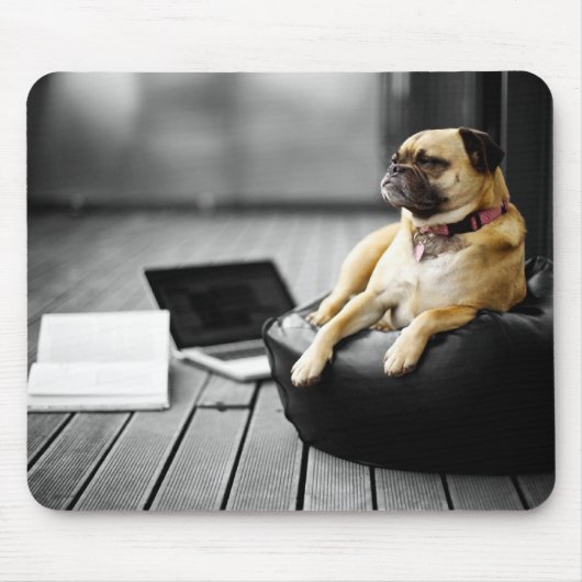 Tapis De Souris Carlin au repos (Devant)