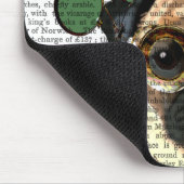 Tapis De Souris Carlin avec chapeau de dessus style Steampunk (Coin)