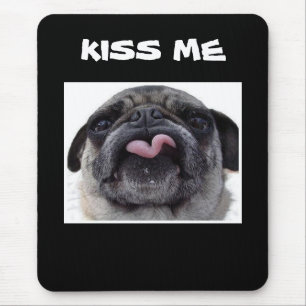 TAPIS DE SOURIS CARLIN DIT "KISS ME" MOUSEPAD