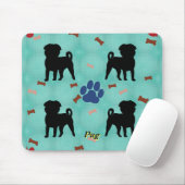 Tapis De Souris Carlin d'ombre (Avec souris)