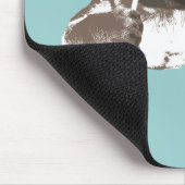 Tapis De Souris Carlin drôle de moustache (Coin)