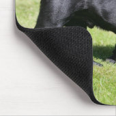 Tapis De Souris Carlin noir haletant tout en marchant (Coin)