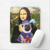 Tapis De Souris Carlin (Sir) - Mona Lisa - Customisé (Avec souris)