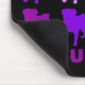 Tapis De Souris Carlins violets Mousepad (Coin)