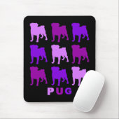 Tapis De Souris Carlins violets Mousepad (Avec souris)