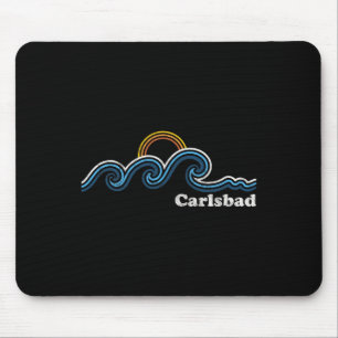 Tapis De Souris Carlsd Californie Ca Vagues de surf Coucher de sol