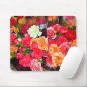 Tapis De Souris Carnation Fleur Mix Mousepad (Avec souris)