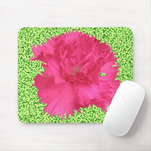 Tapis De Souris Carnation rose Mousepad (Avec souris)