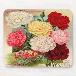 Tapis De Souris Carnations Seed Packet Mousepad
