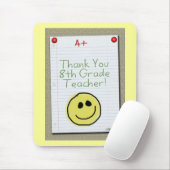 Tapis De Souris Carnet Merci de papier pour enseignant du collège (Avec souris)