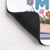 Tapis De Souris carnet "MINE" Papillon & Fleurs (Coin)