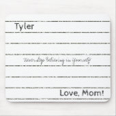 Tapis De Souris Carnet, N'Arrêtez Jamais Croyevin Mouse Pad! Tapis (Devant)