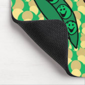Tapis De Souris Carottes d'amour de pois, conception verte et (Coin)