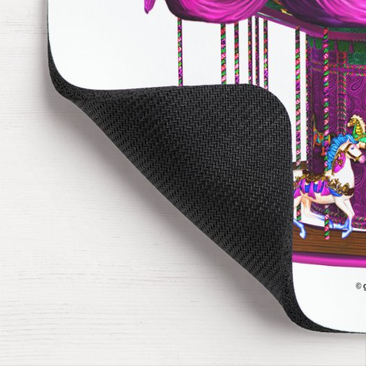 Tapis De Souris Carousel pourpre (Coin)