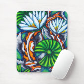 Tapis De Souris Carpe Coy Colorée Mousepad (Avec souris)