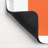 Tapis De Souris Carré - Automne Orange et Blanc (Coin)