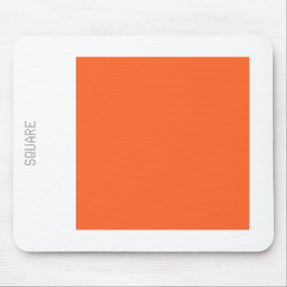 Tapis De Souris Carré - Automne Orange et Blanc