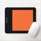 Tapis De Souris Carré - Automne Orange et Noir (Avec souris)