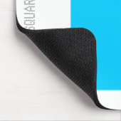 Tapis De Souris Carré - bleu ciel et blanc (Coin)