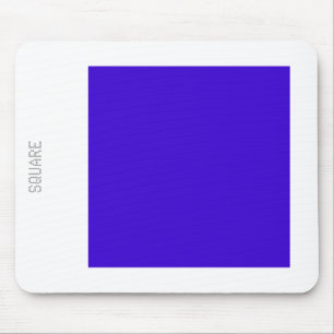 Tapis De Souris Carré - Bleu profond et blanc