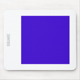 Tapis De Souris Carré - Bleu profond et blanc