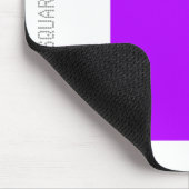 Tapis De Souris Carré - bleu violet et blanc (Coin)